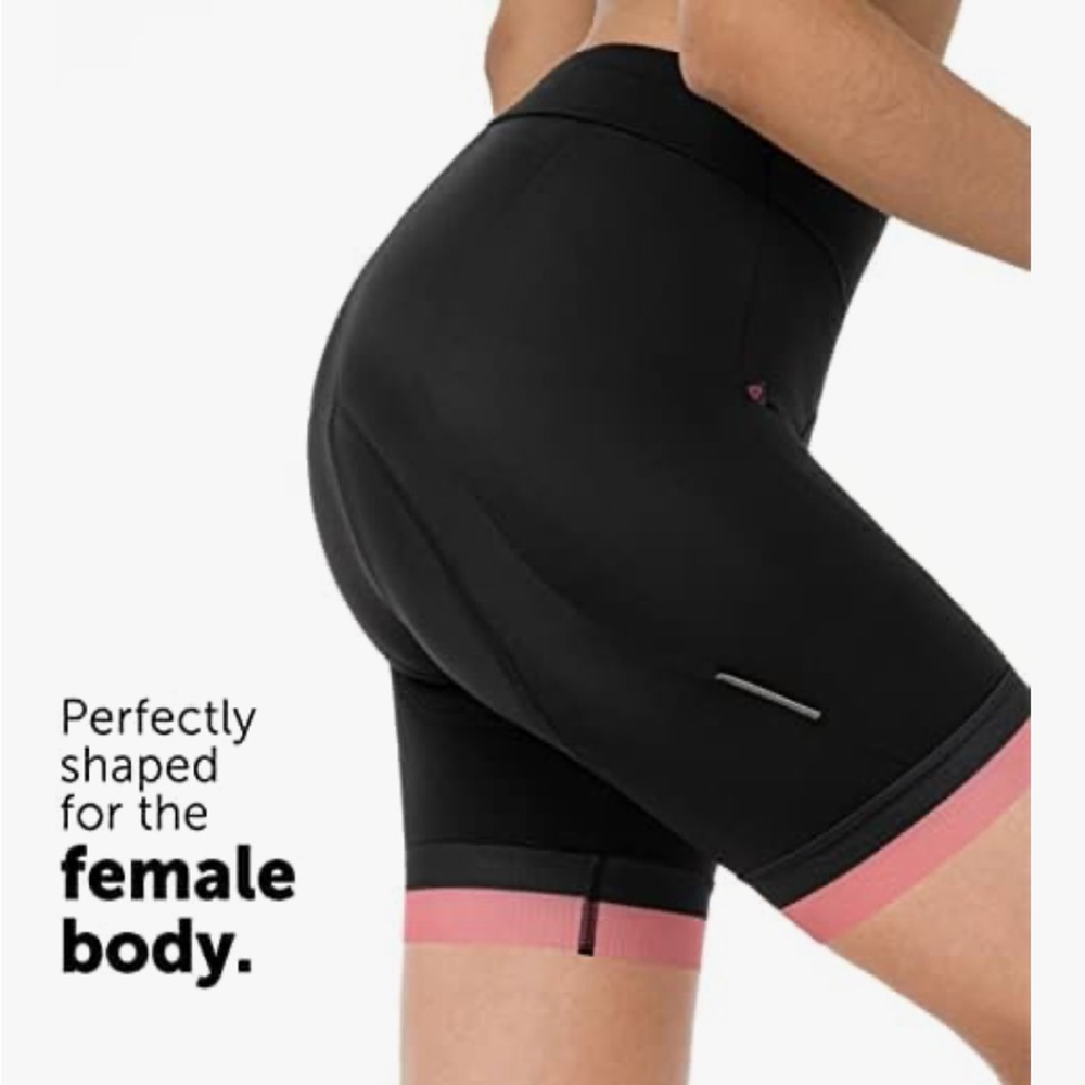 NWT GW Bicycles Women’s Cycling Shorts Non-Slip Elastic Waistband